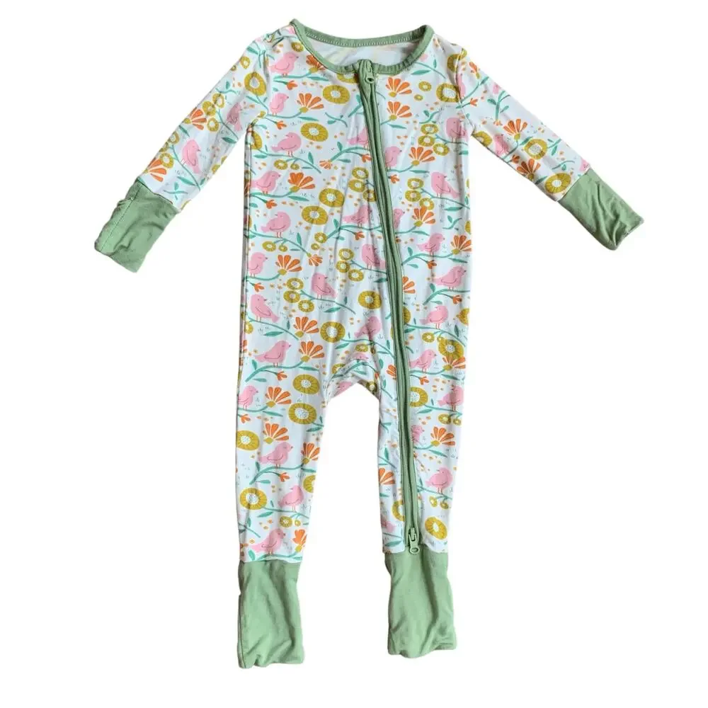 Teach Leanbh Bamboo Bird & Flower Zippy
